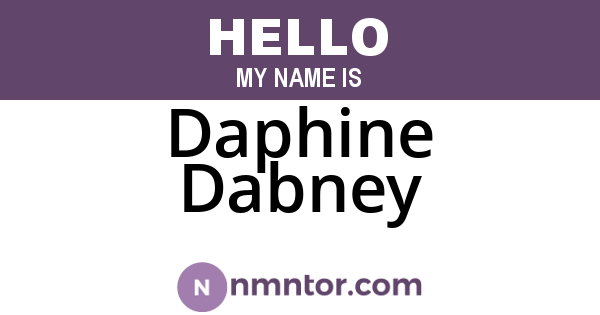Daphine Dabney