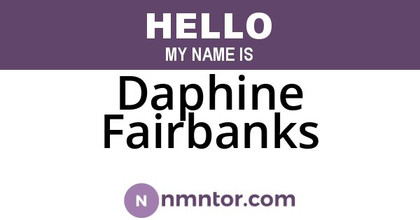 Daphine Fairbanks