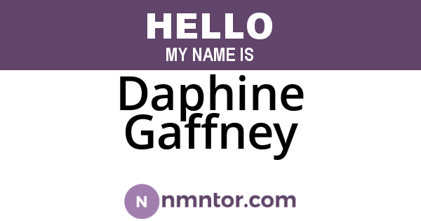 Daphine Gaffney