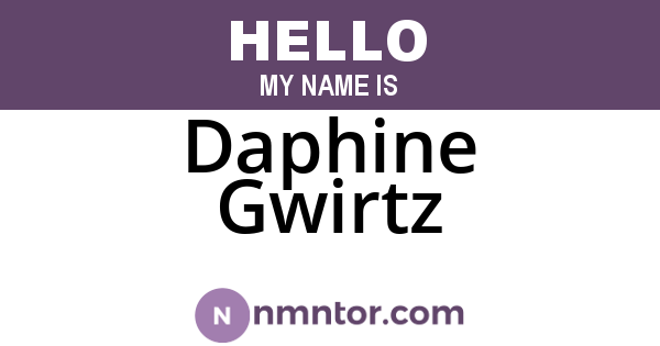 Daphine Gwirtz