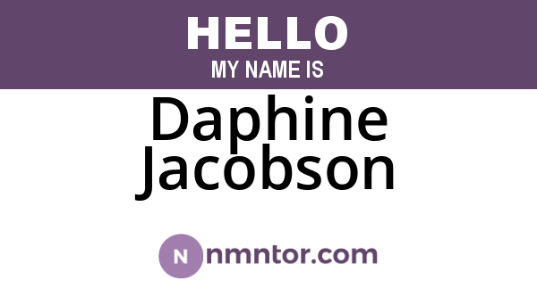 Daphine Jacobson