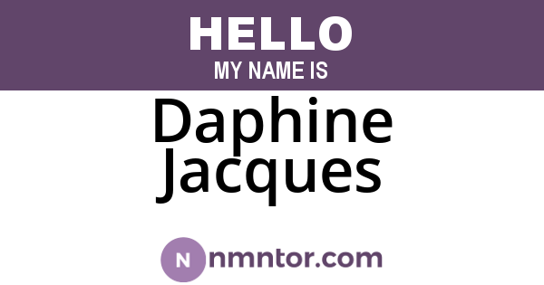 Daphine Jacques