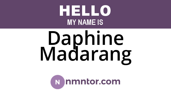 Daphine Madarang