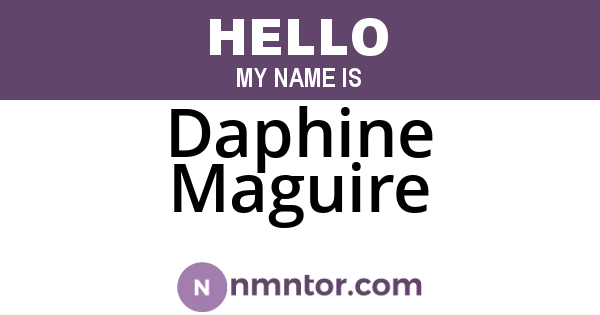 Daphine Maguire