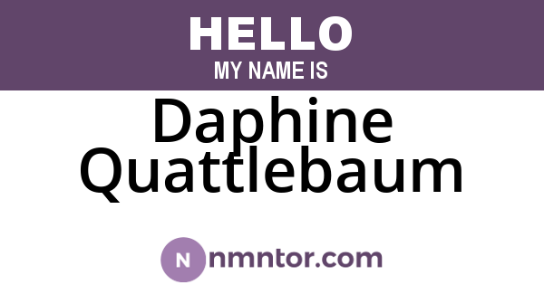 Daphine Quattlebaum