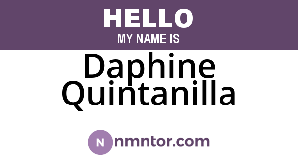 Daphine Quintanilla