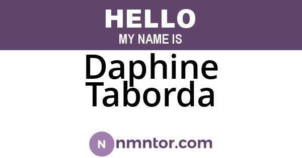Daphine Taborda