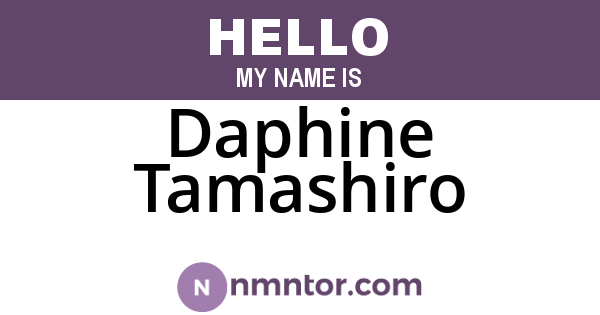 Daphine Tamashiro