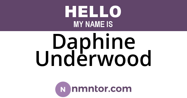 Daphine Underwood