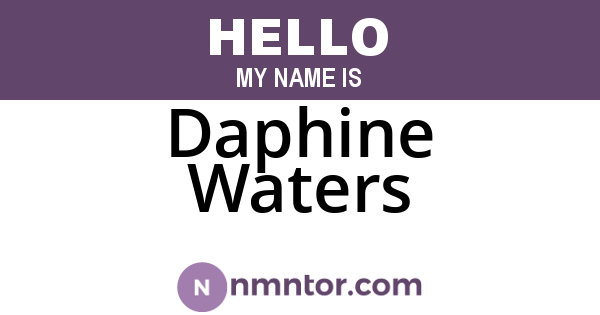 Daphine Waters