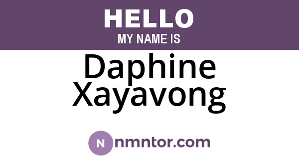 Daphine Xayavong