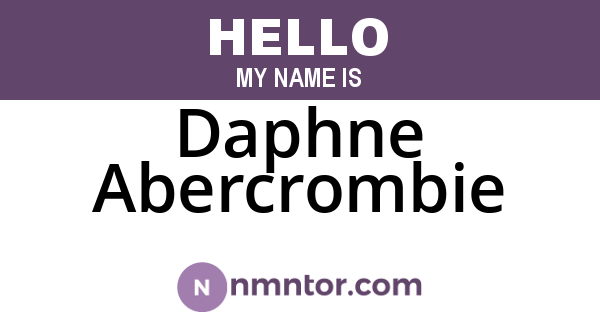 Daphne Abercrombie