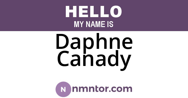 Daphne Canady