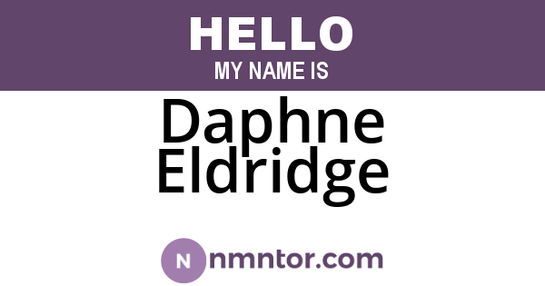 Daphne Eldridge