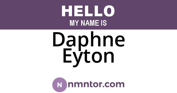 Daphne Eyton
