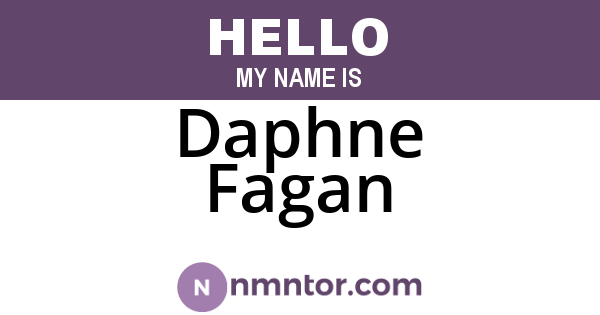 Daphne Fagan