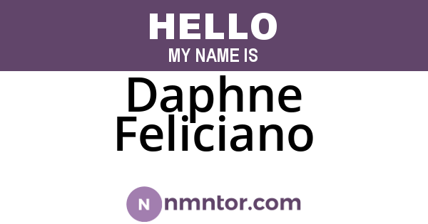 Daphne Feliciano