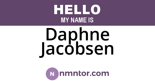 Daphne Jacobsen