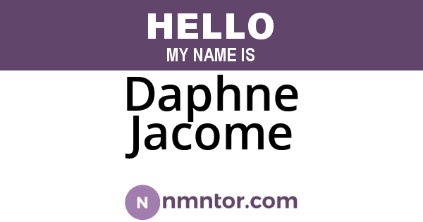 Daphne Jacome