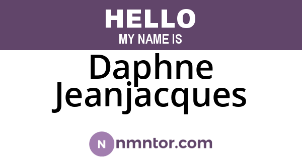 Daphne Jeanjacques