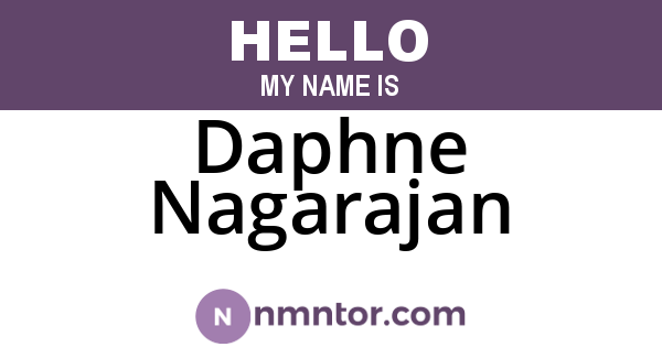 Daphne Nagarajan
