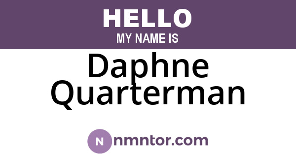 Daphne Quarterman