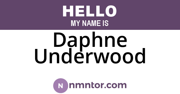Daphne Underwood