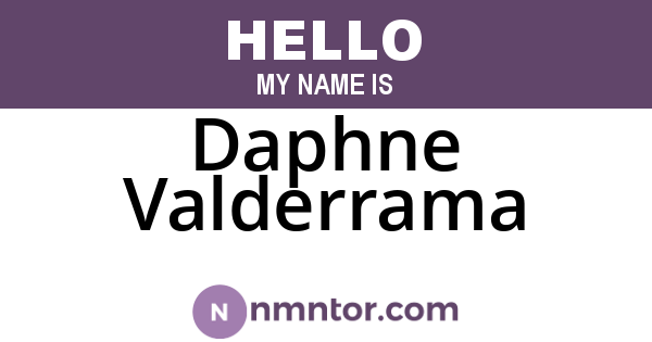 Daphne Valderrama
