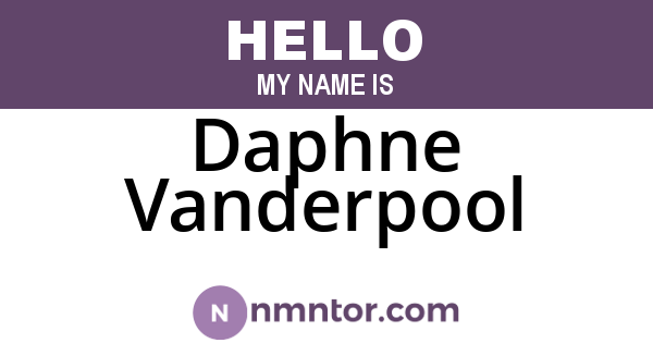 Daphne Vanderpool