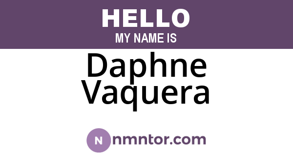 Daphne Vaquera