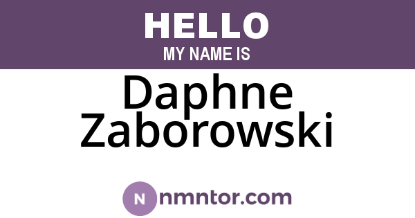 Daphne Zaborowski