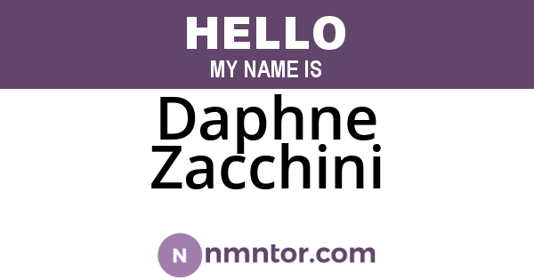 Daphne Zacchini