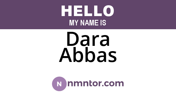 Dara Abbas