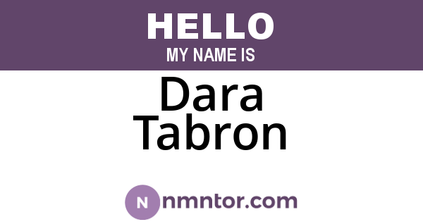 Dara Tabron