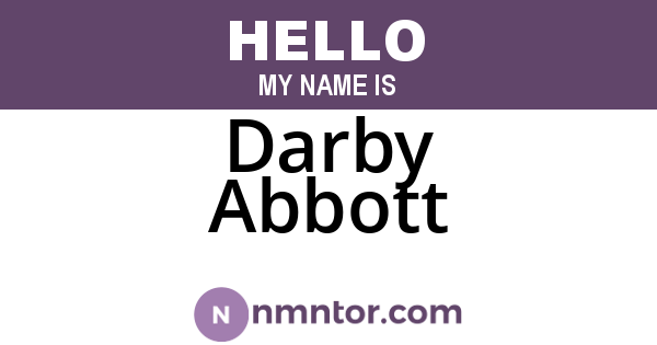Darby Abbott