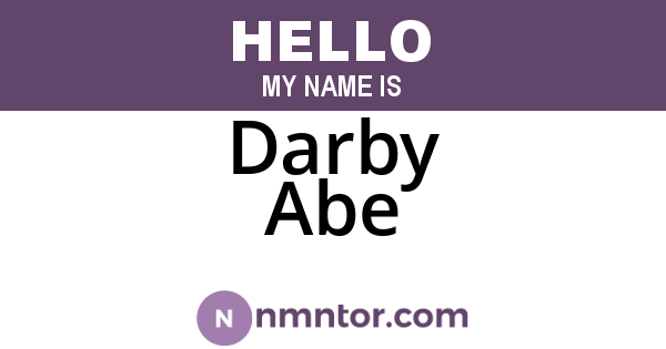Darby Abe