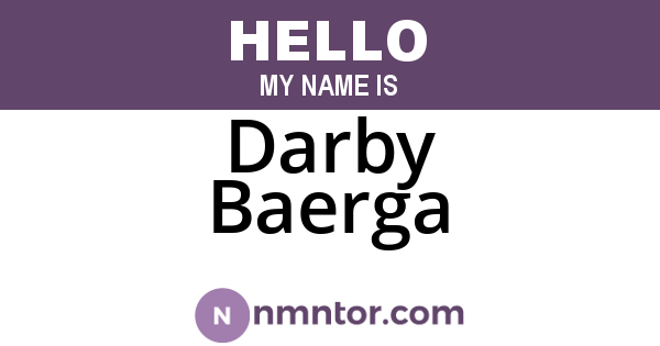 Darby Baerga