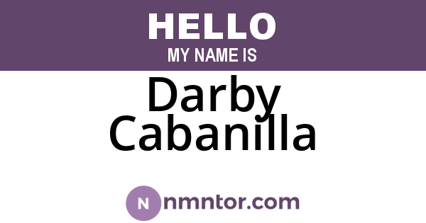 Darby Cabanilla