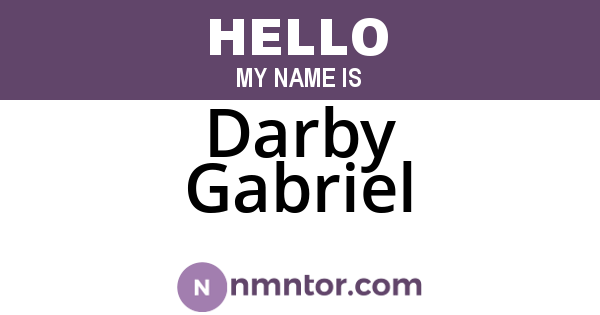 Darby Gabriel