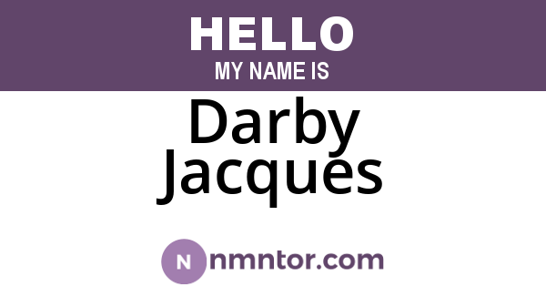 Darby Jacques