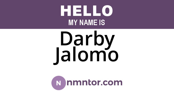 Darby Jalomo