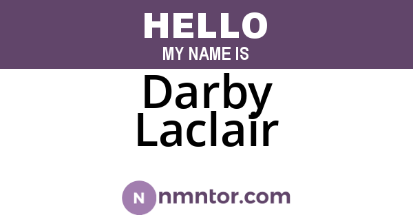 Darby Laclair