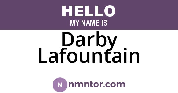 Darby Lafountain