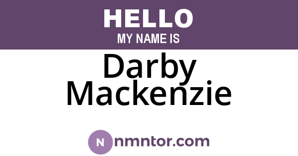 Darby Mackenzie