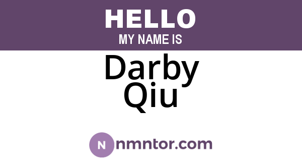 Darby Qiu