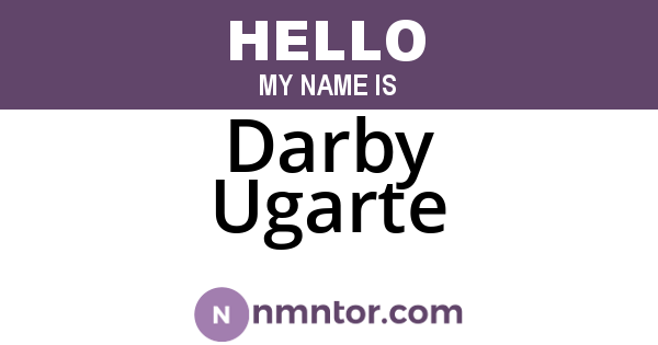 Darby Ugarte