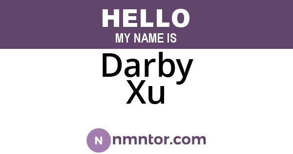Darby Xu