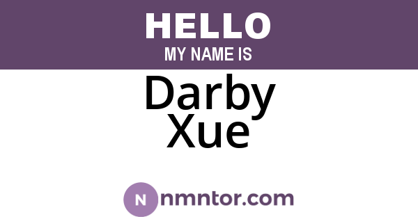 Darby Xue