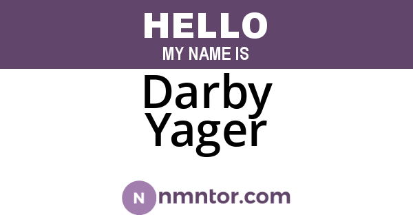 Darby Yager