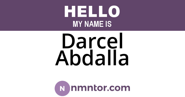 Darcel Abdalla